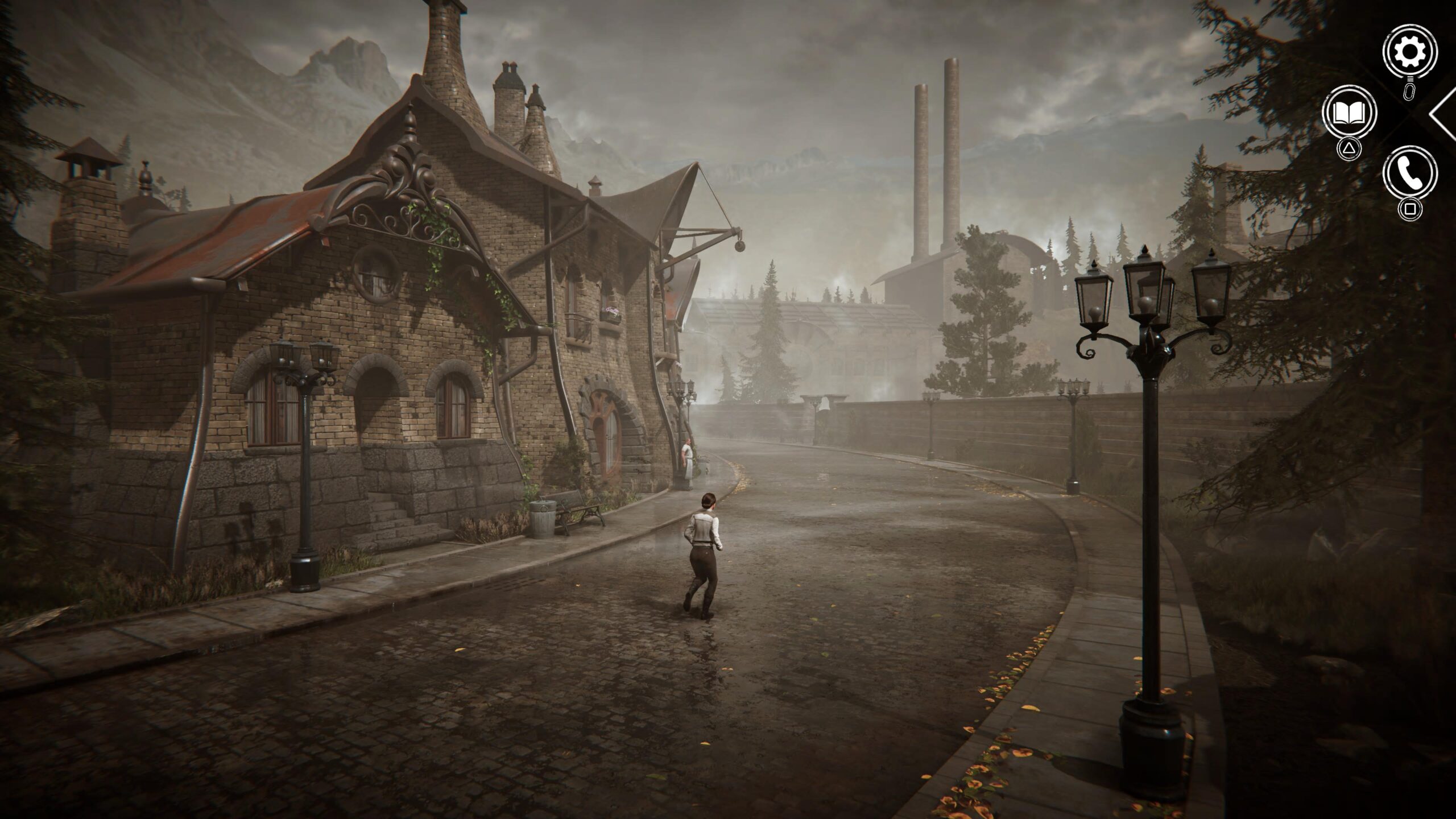 Kate dans la rue de Valadilène. Kate dans la rue de Valadilène.