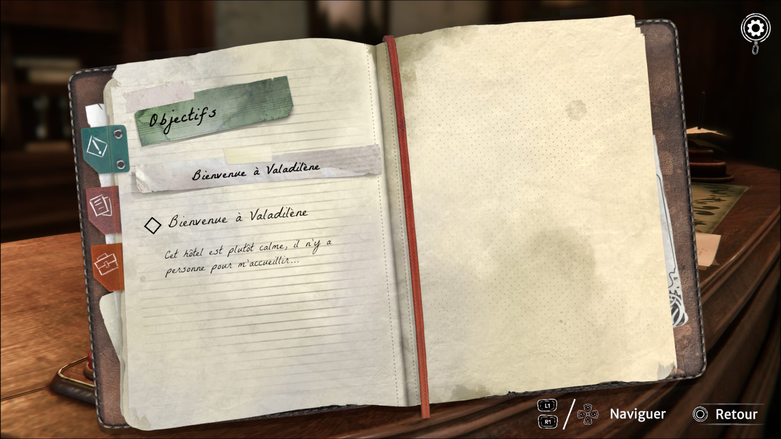 Journal des objectifs.