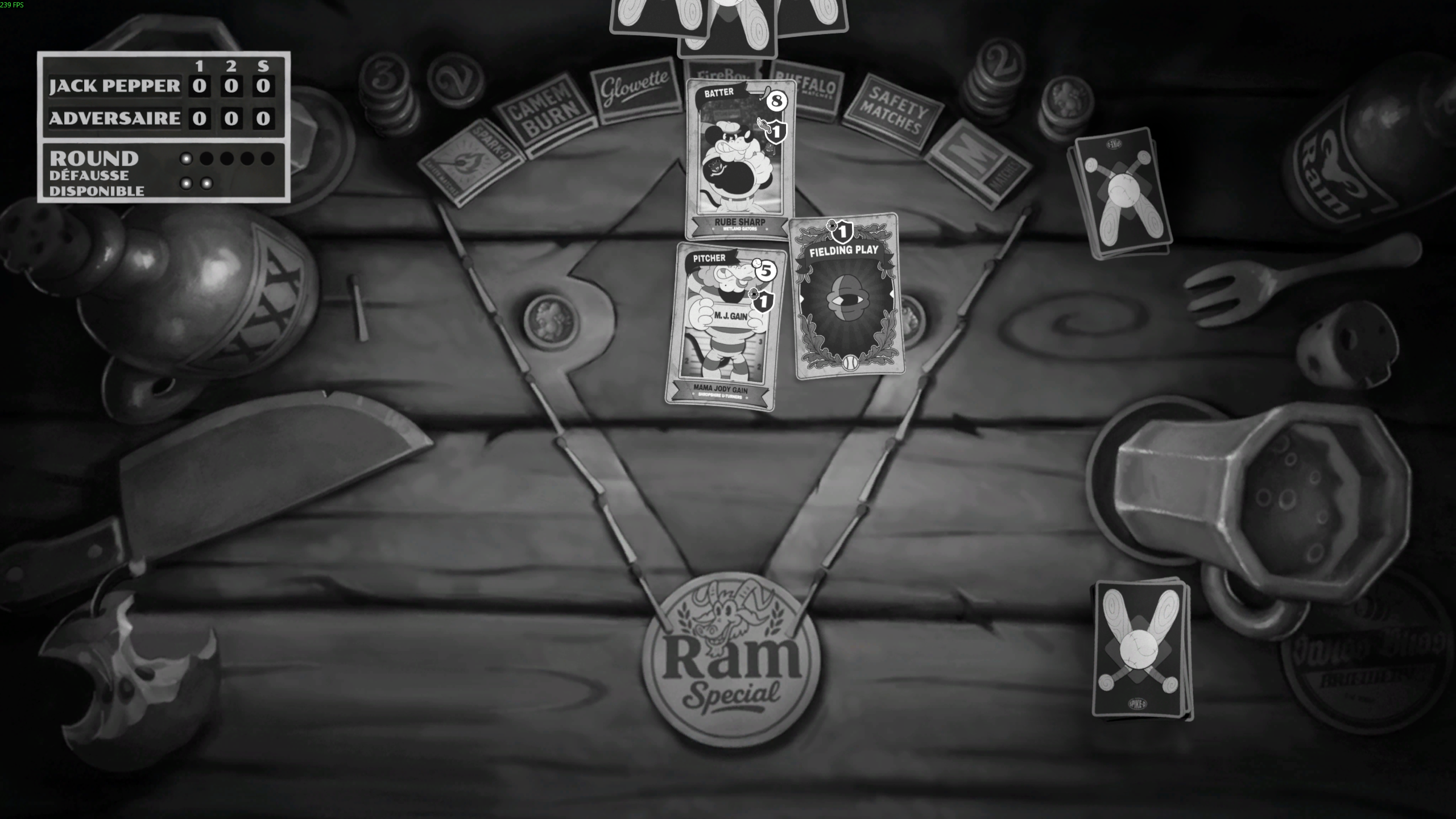 Mouse PI For Hire Jeu Cartes Baseball Home Run