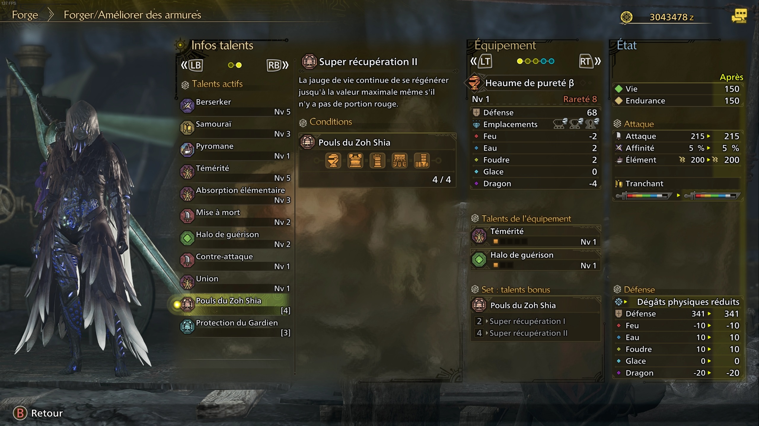 Monster Hunter Wilds Zoh Shia Set Armure