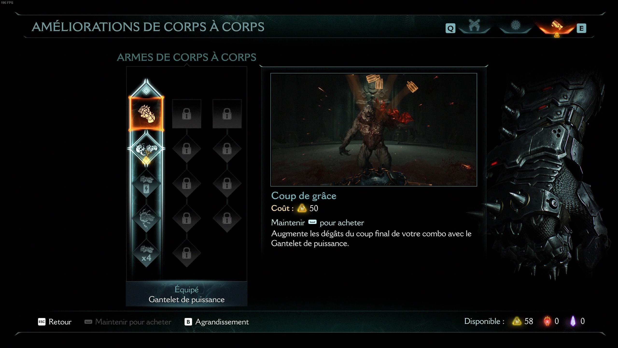 DOOM The Dark Ages Amelioration Equipement