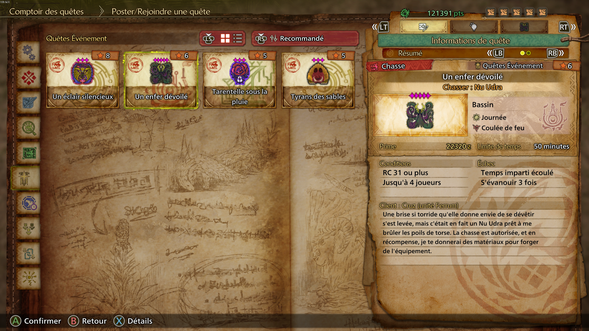 Monster Hunter Wilds Enfer dévoilé Quête Monster Hunter Wilds Enfer dévoilé Quête