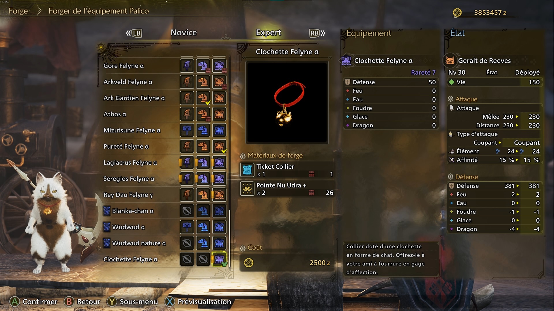 Monster Hunter Wilds Enfer Dévoilé Col Noisette Monster Hunter Wilds Enfer Dévoilé Col Noisette