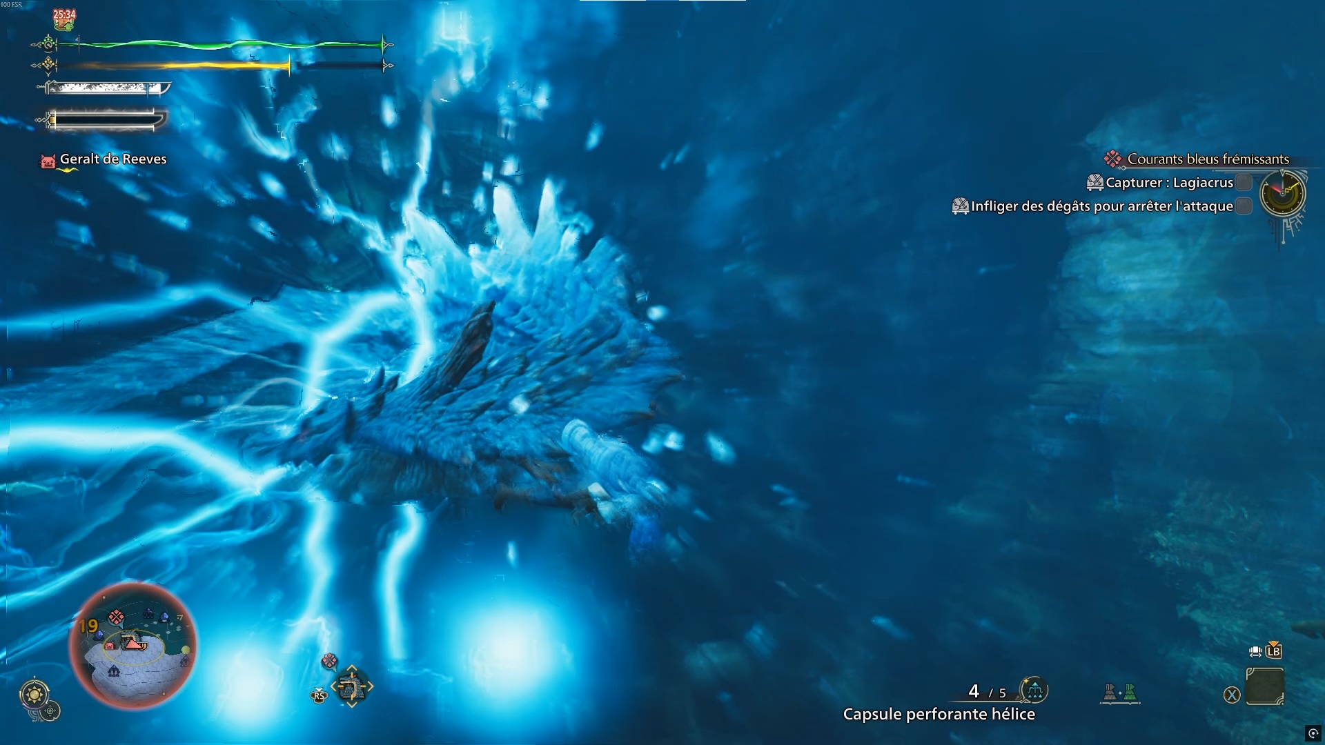 Monster Hunter Wilds Lagiacrus Attaque Sous-Marine Monster Hunter Wilds Lagiacrus Attaque Sous-Marine