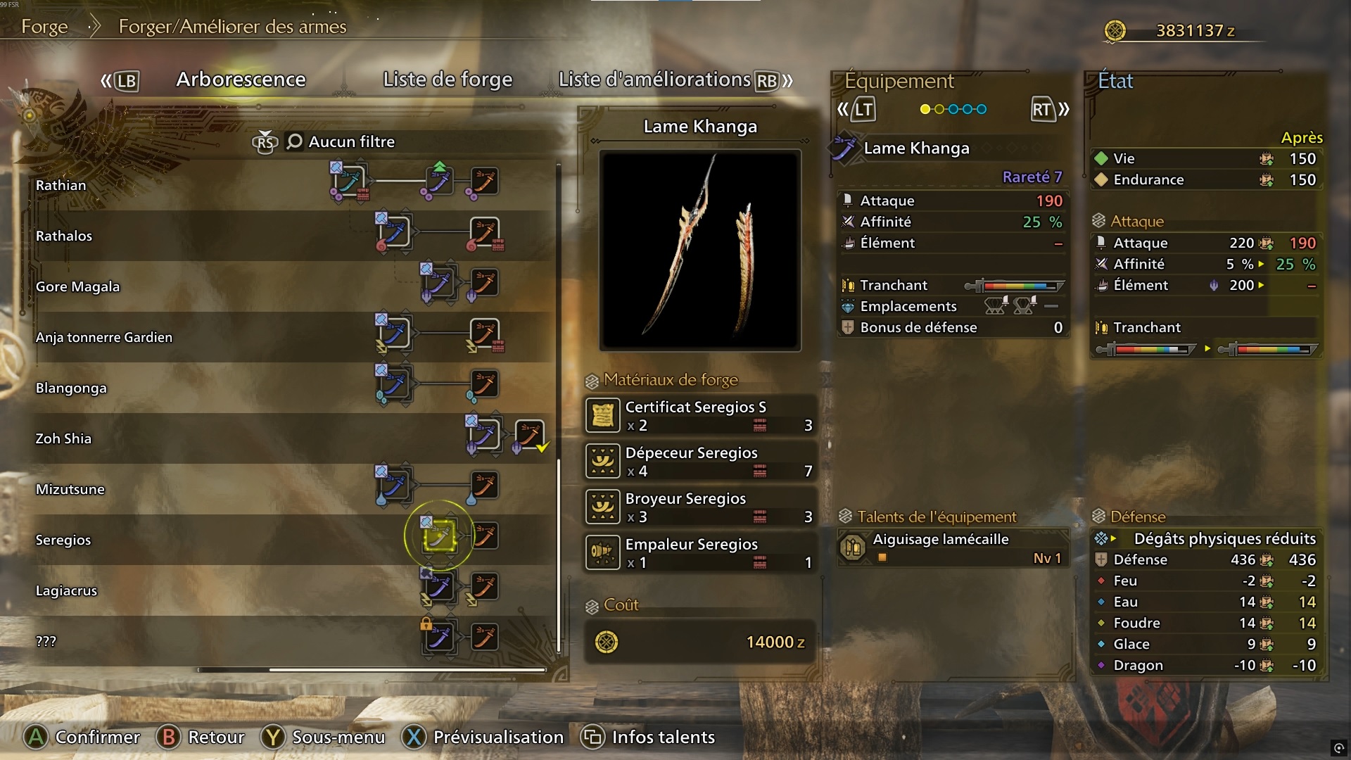 Monster Hunter Wilds Seregios Arme Monster Hunter Wilds Seregios Arme