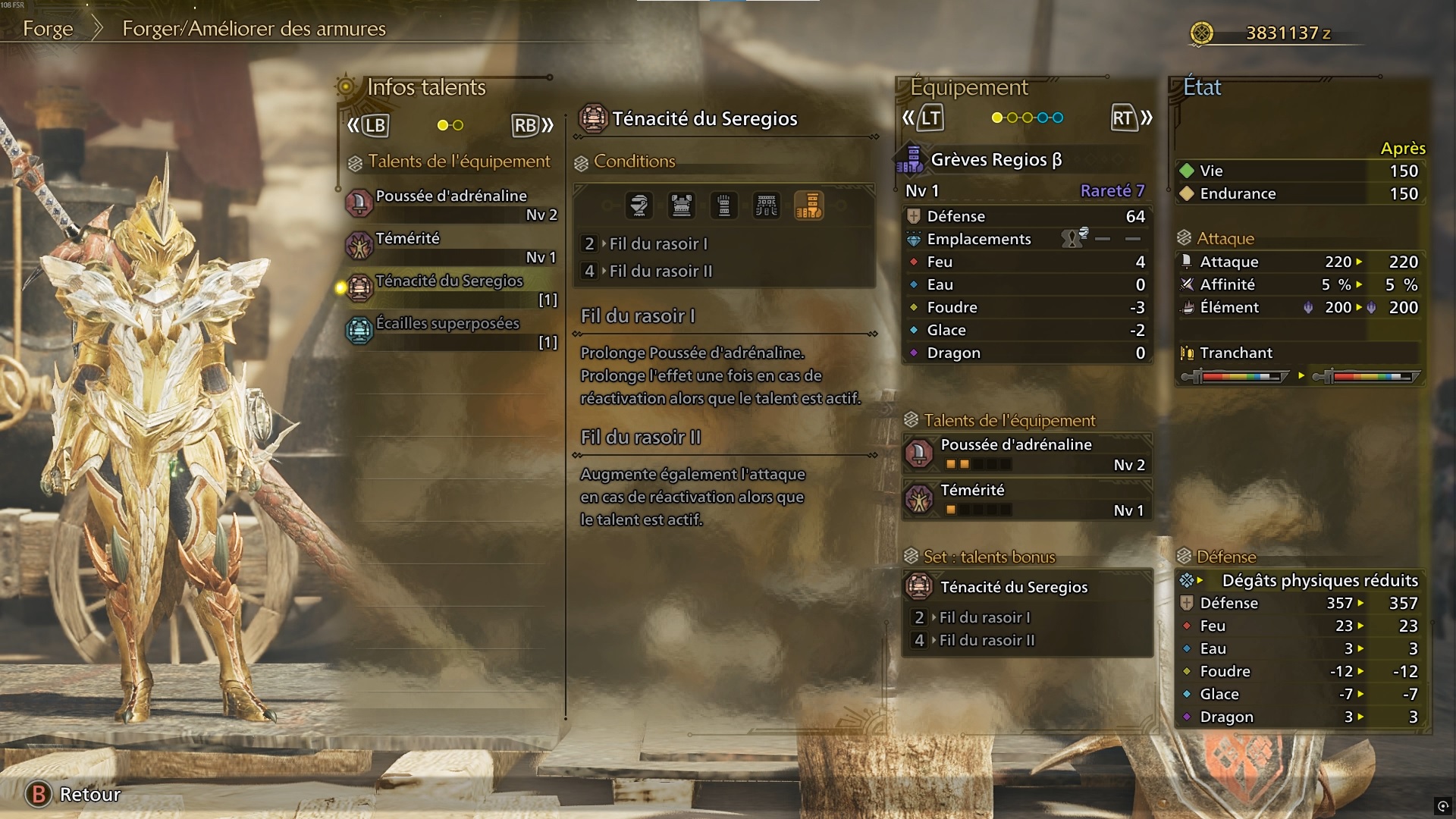Monster Hunter Wilds Seregios Armure Monster Hunter Wilds Seregios Armure
