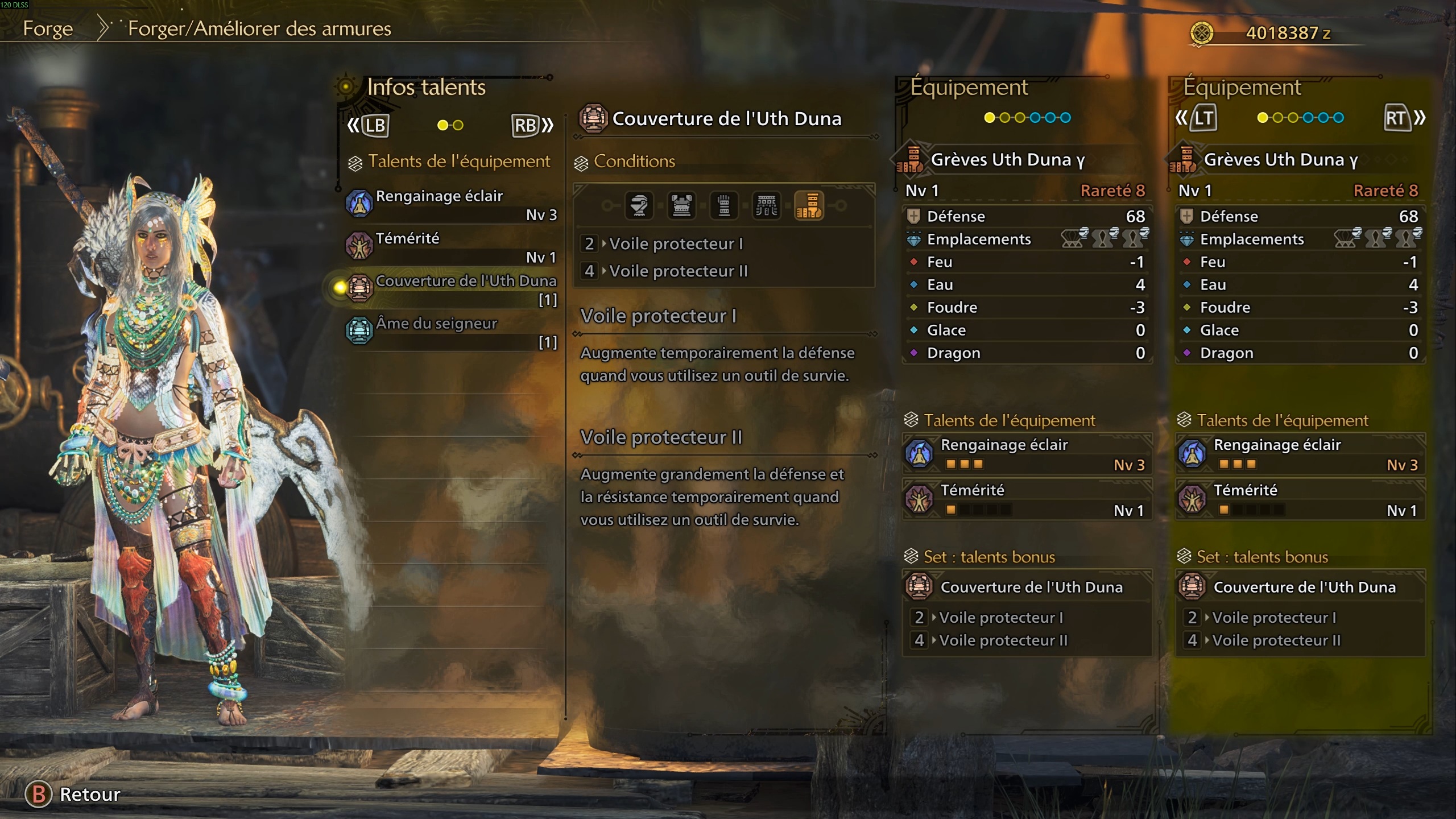 Monster Hunter Wilds Uth Duna Alpha SuprÃªme Armure Main Talent