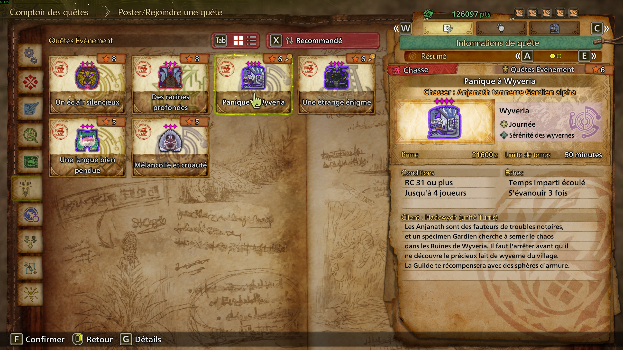 Monster Hunter Wilds Panique Ã  Wyveria