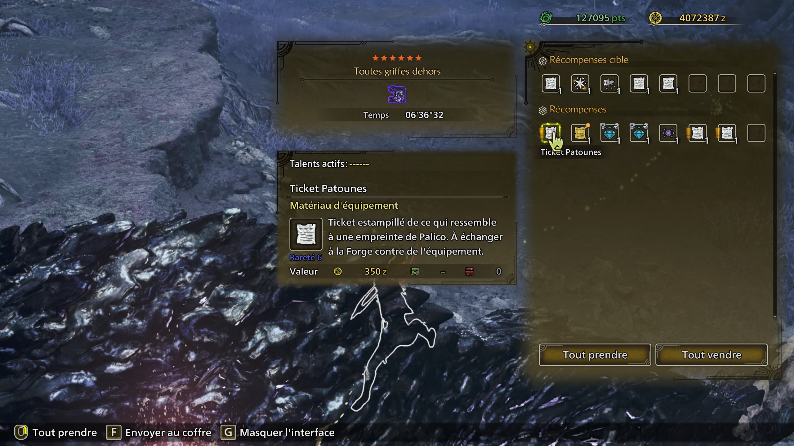 Monster Hunter Wilds Toutes griffes dehors Récompense Monster Hunter Wilds Toutes griffes dehors Récompense