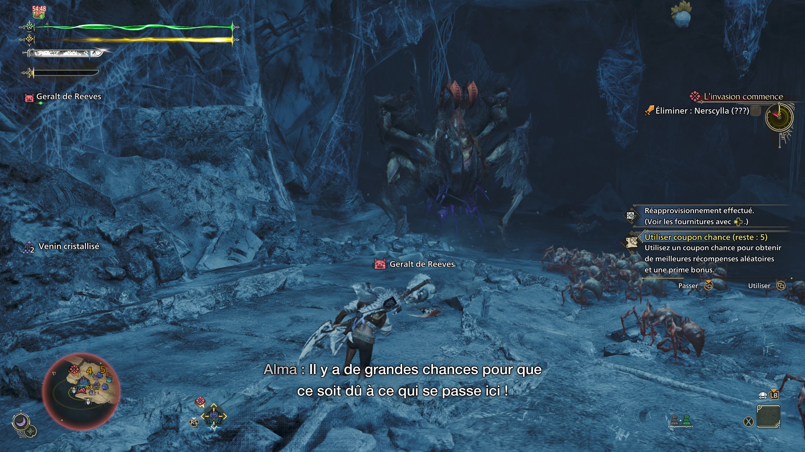 Monster Hunter Wilds Nerscylla Quete FF14