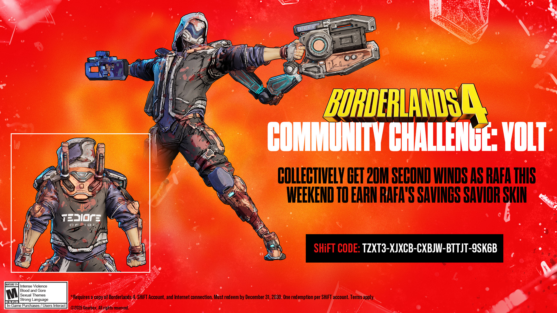 Borderlands 4 : Yolt Savings Savior skin. Borderlands 4 : Yolt Savings Savior skin.