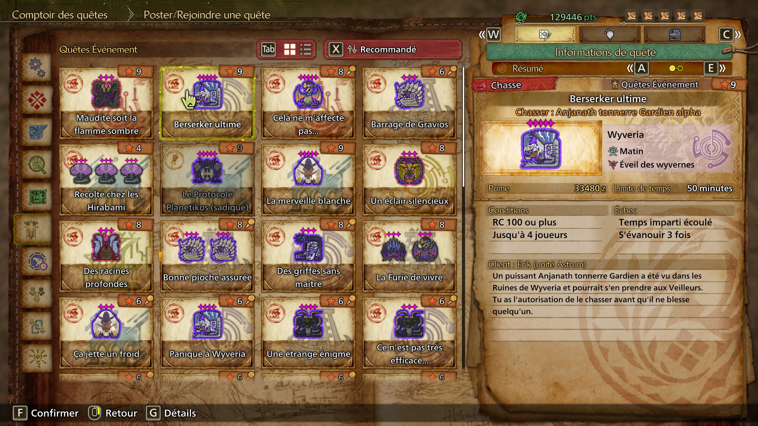 Monster Hunter Wilds Berserker Ultime Quête Monster Hunter Wilds Berserker Ultime Quête