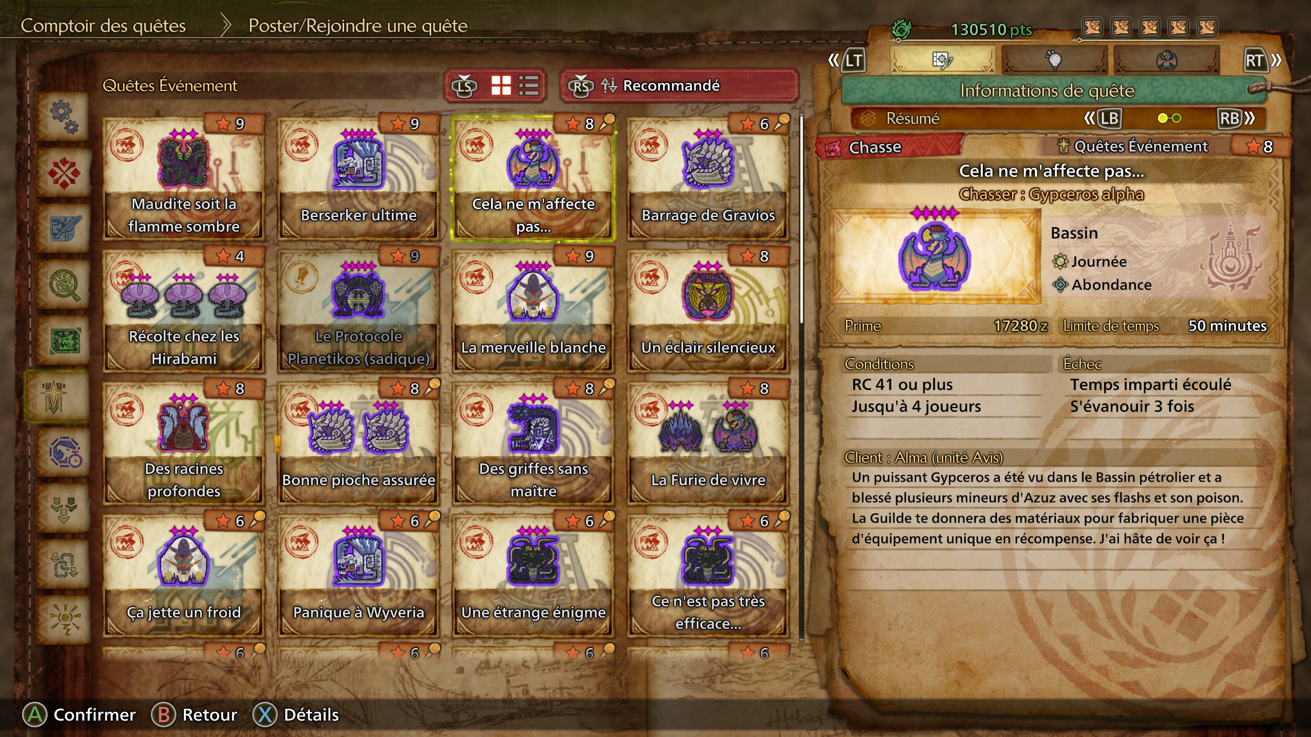 Monster Hunter Wilds Cela ne m'affecte pas Quête Monster Hunter Wilds Cela ne m'affecte pas Quête