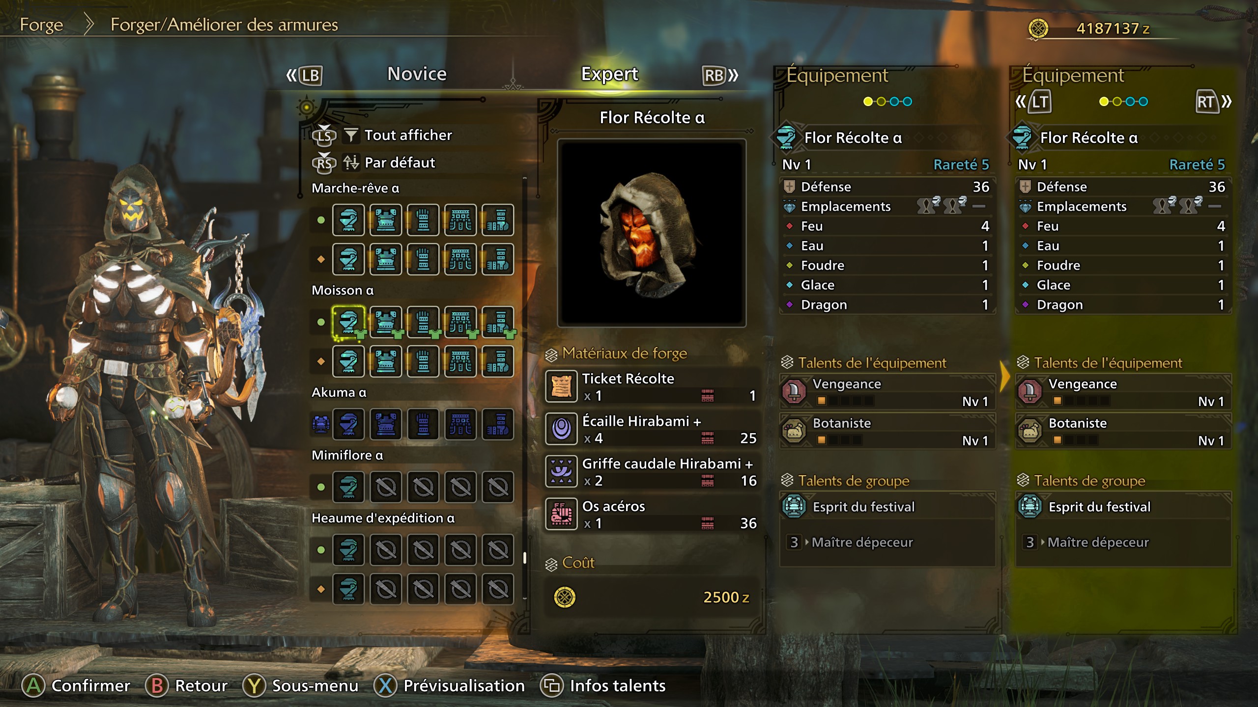 Monster Hunter Wilds RÃ©colte chez les Hirabami Armure Chasseur