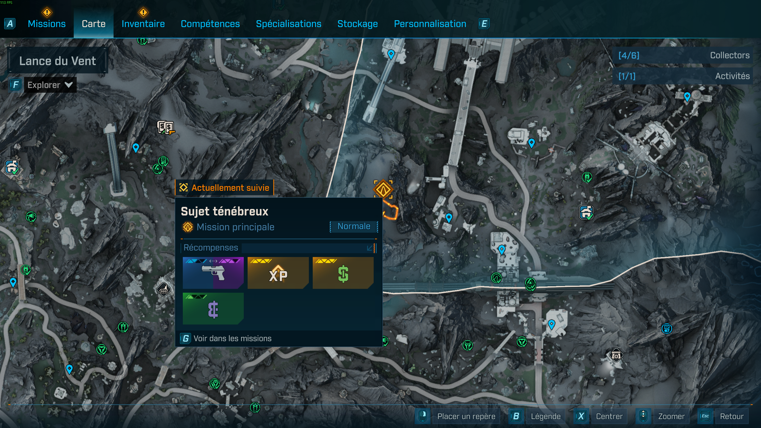 Borderlands 4 Mission Joker 24 octobre 2025 Carte