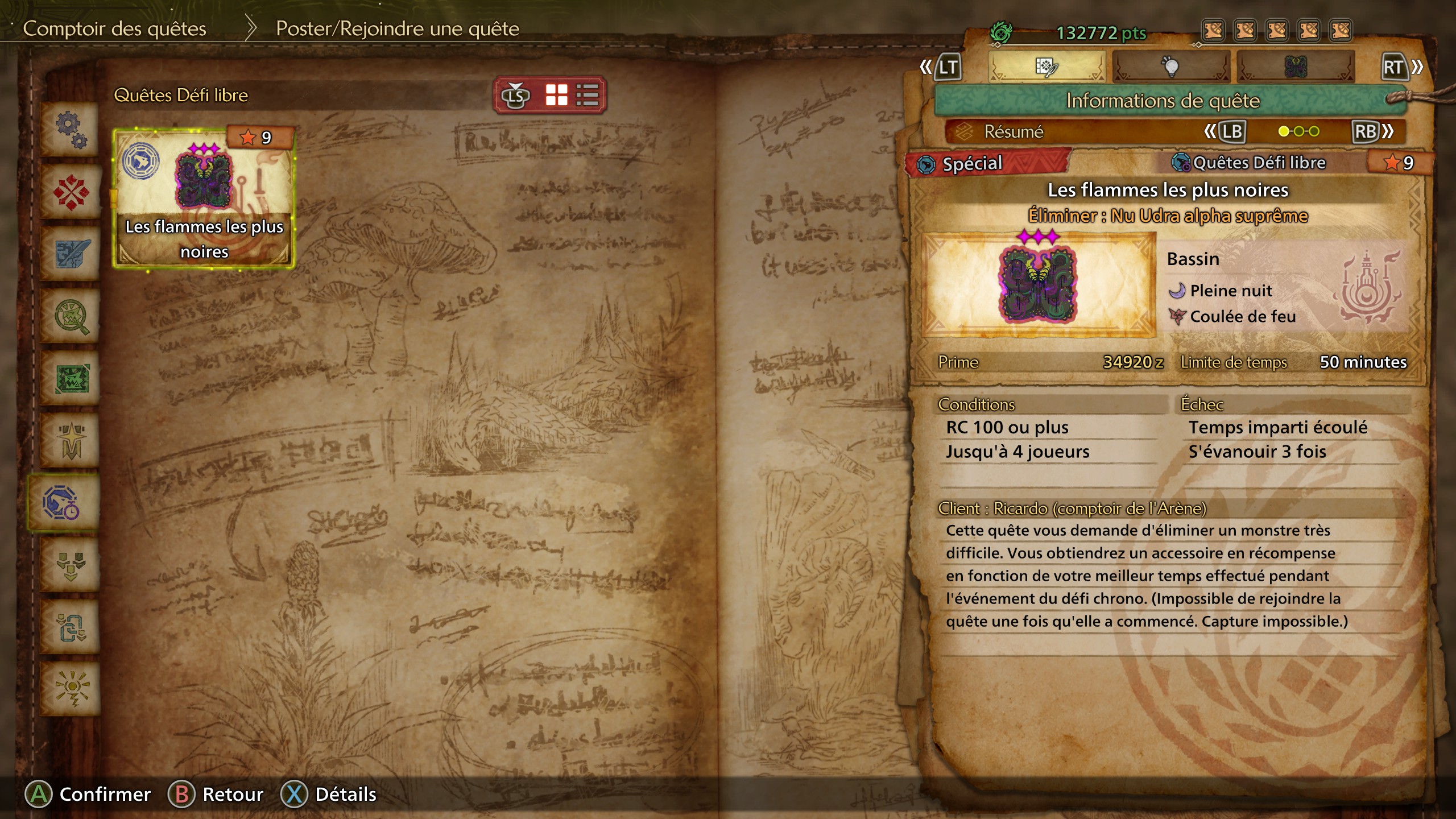 Monster Hunter Wilds Les flammes les plus noires Quête Monster Hunter Wilds Les flammes les plus noires Quête