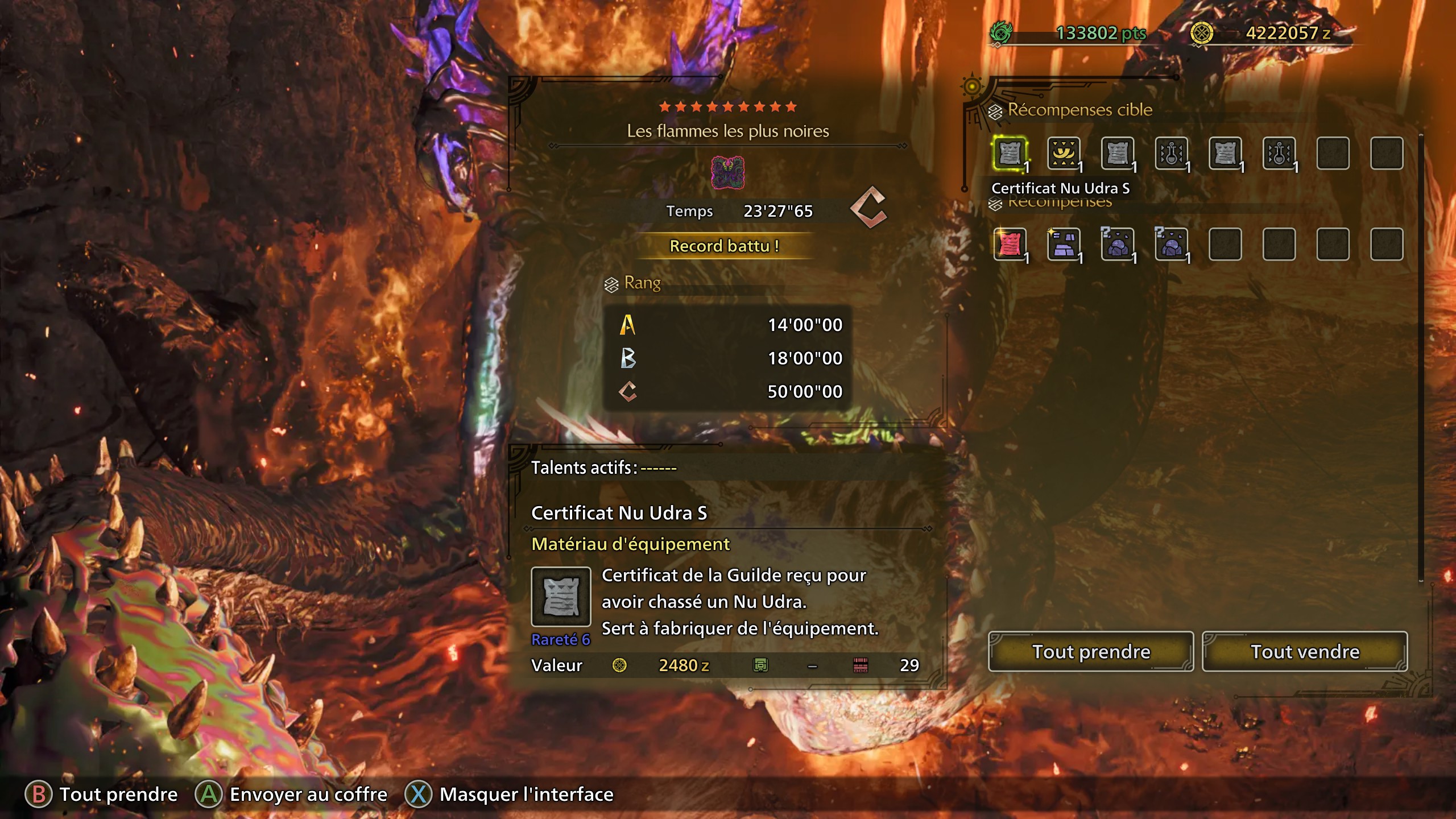 Monster Hunter Wilds Les flammes les plus noires RÃ©sultat