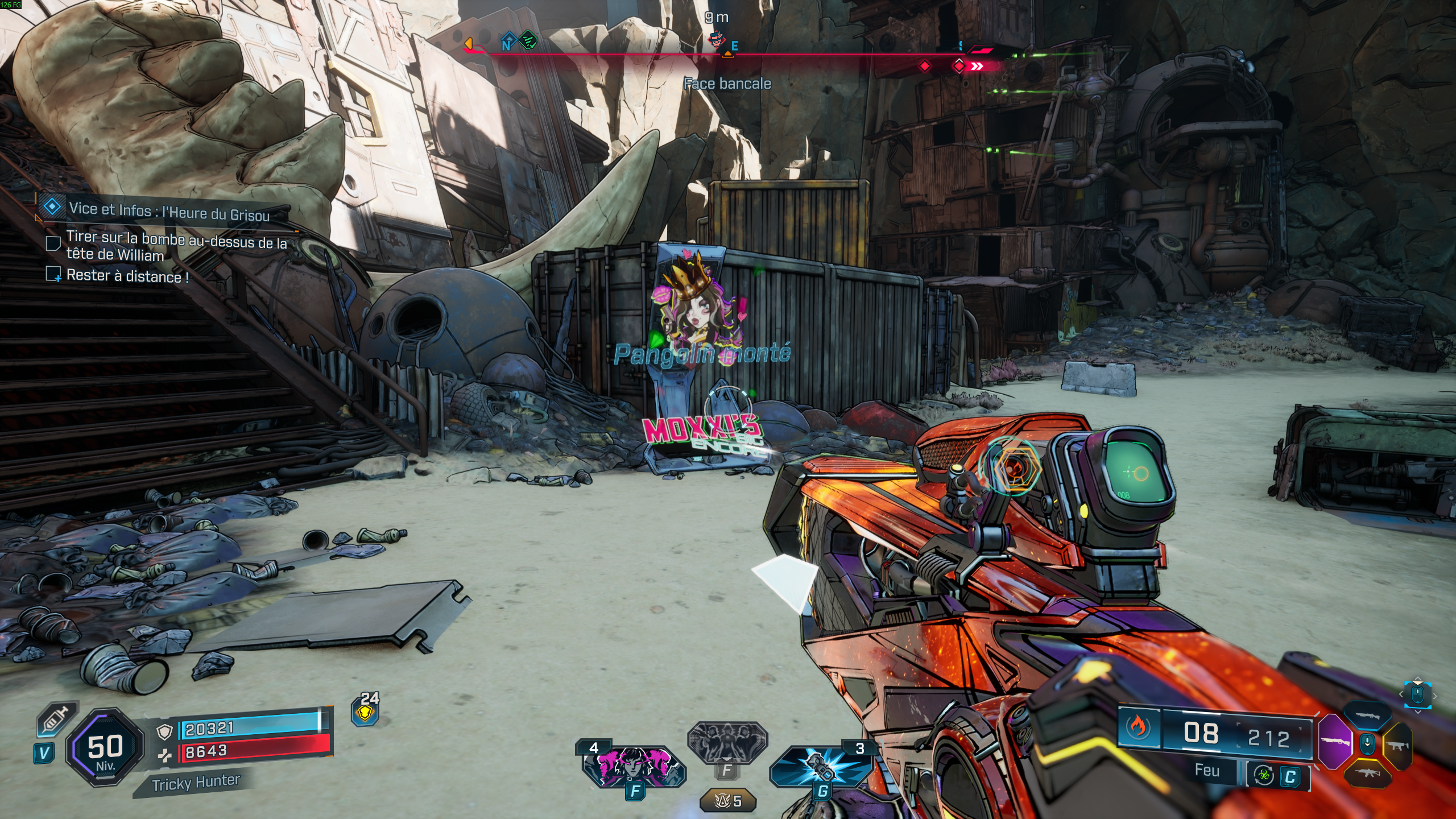 Borderlands 4 Big Encore Moxxi 7 novembre 2025 Emplacement