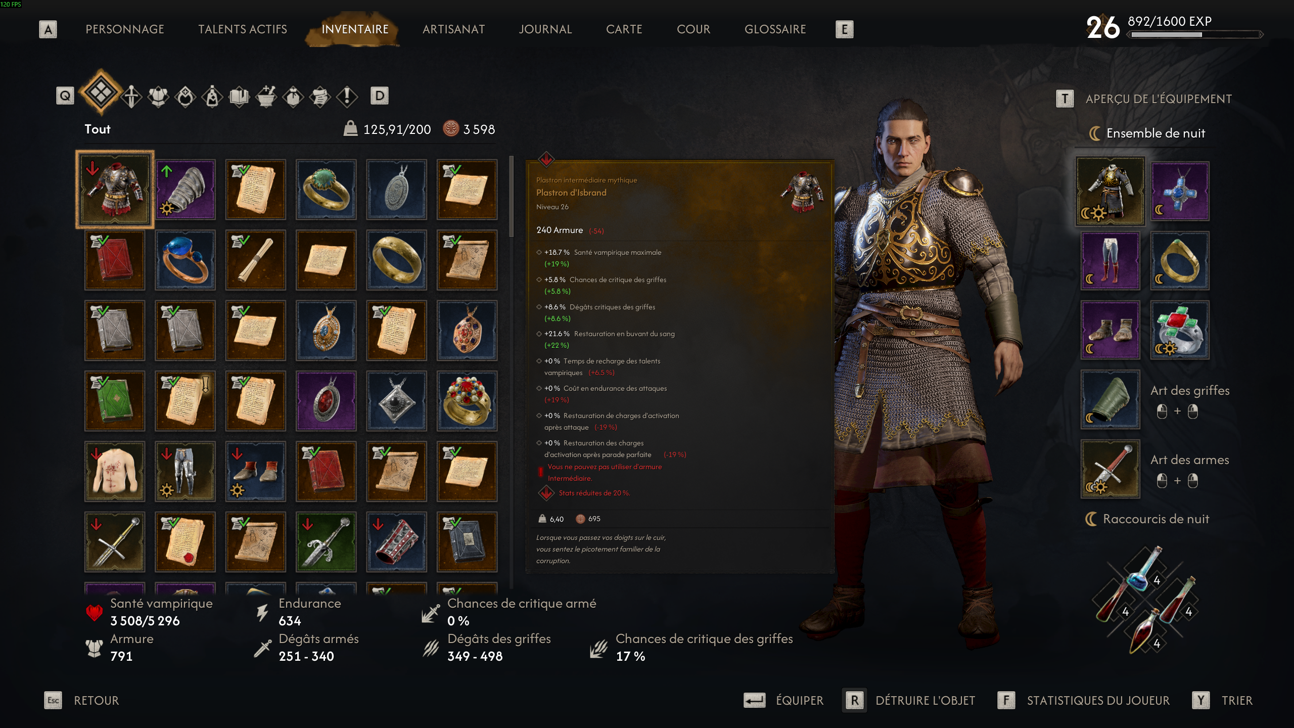 The Blood of Dawnwalker Armure Isbrand