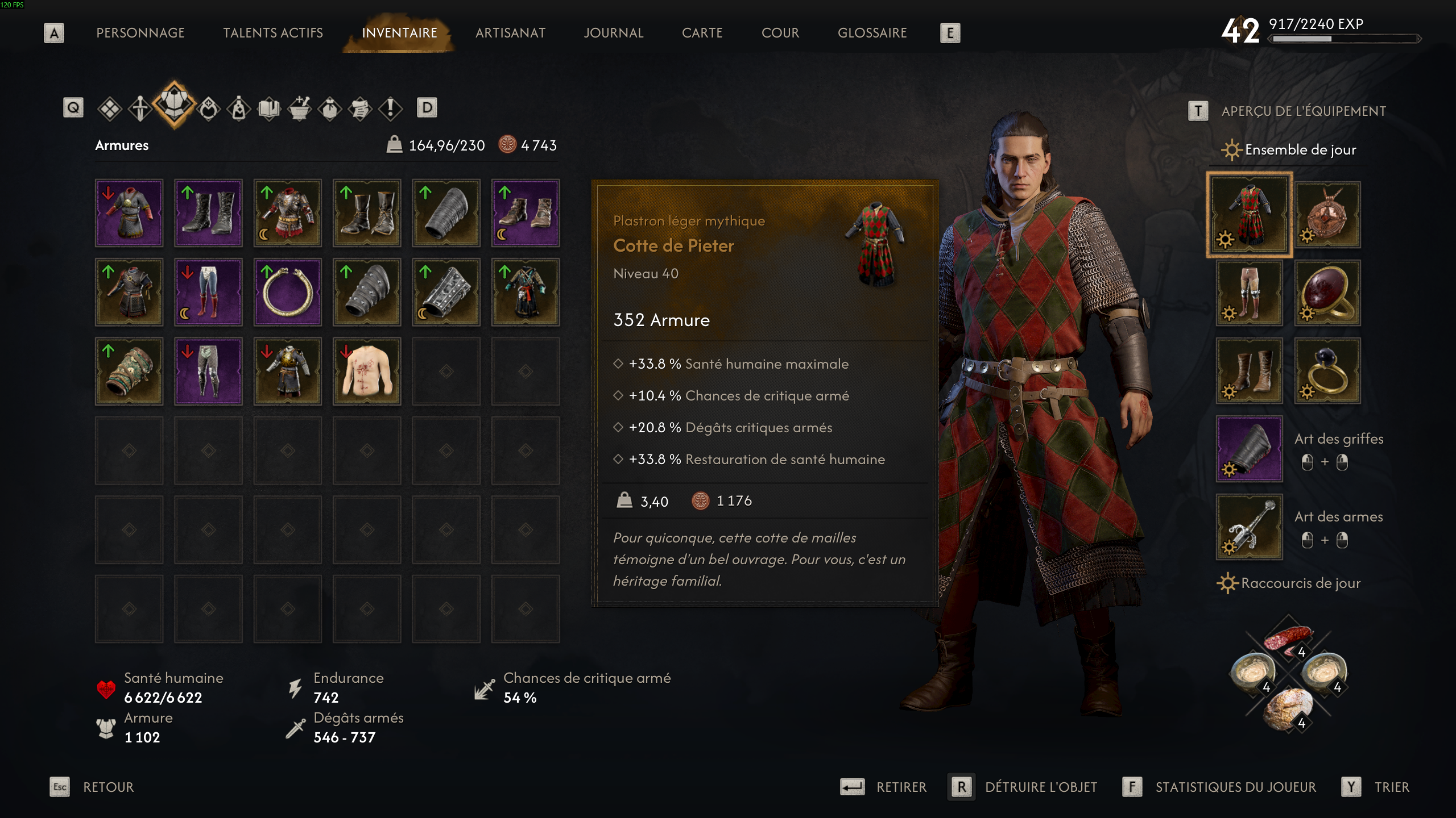 Dawnwalker Cotte Pieter Stats
