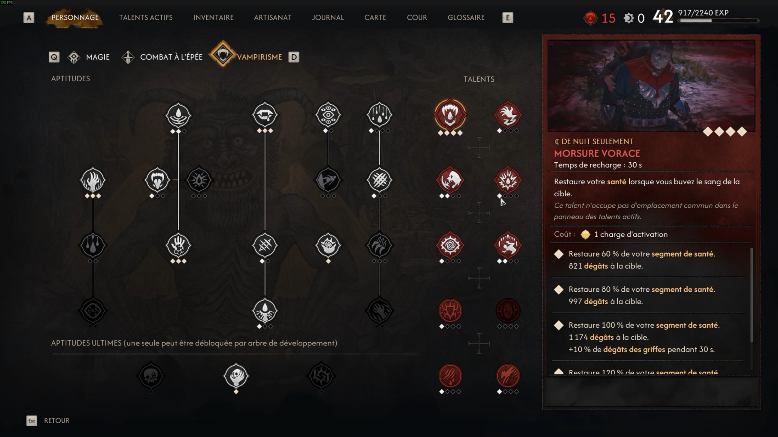 The Blood of Dawnwalker Vampirisme Talent