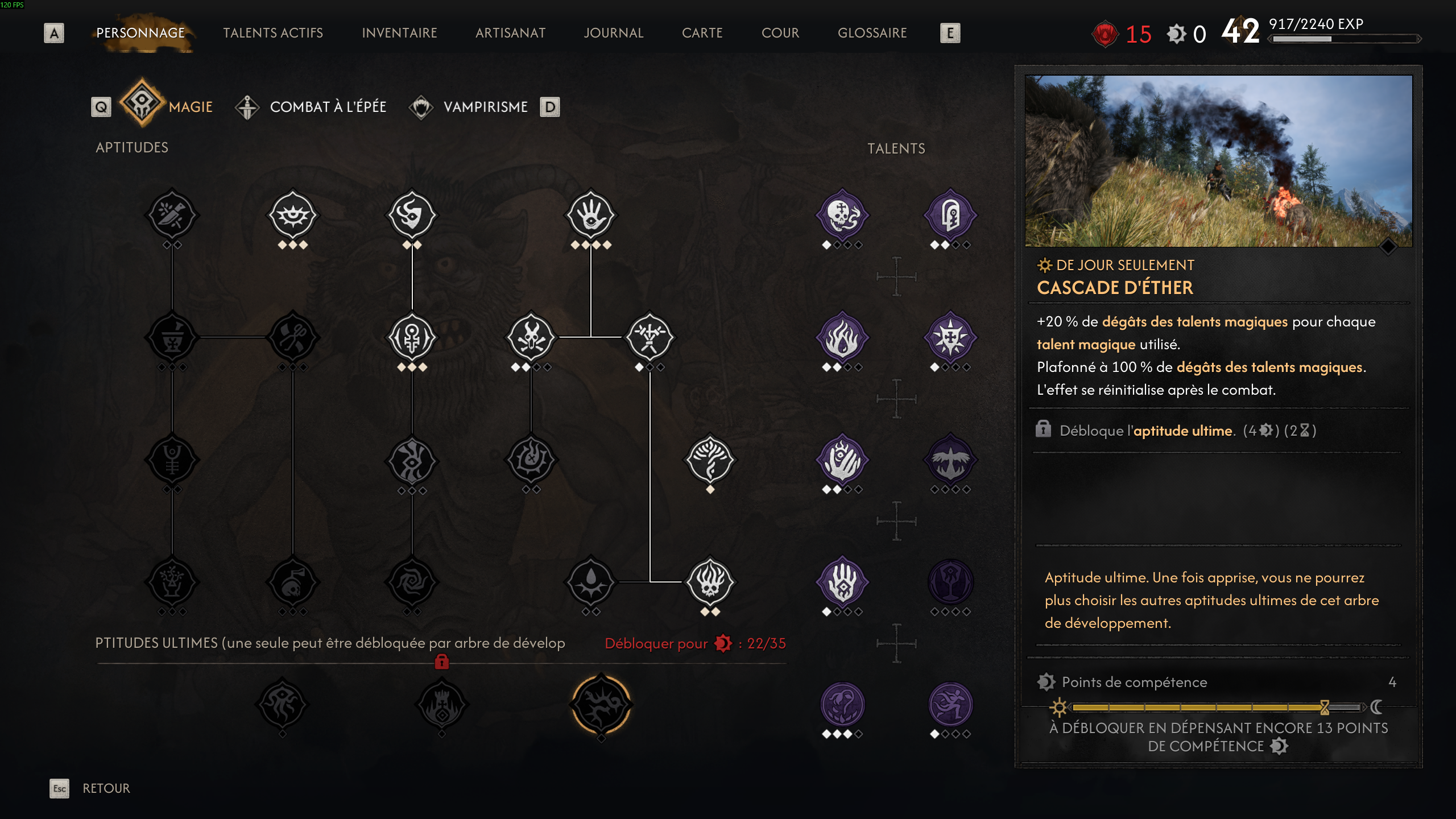 The Blood of Dawnwalker Magie Aptitude