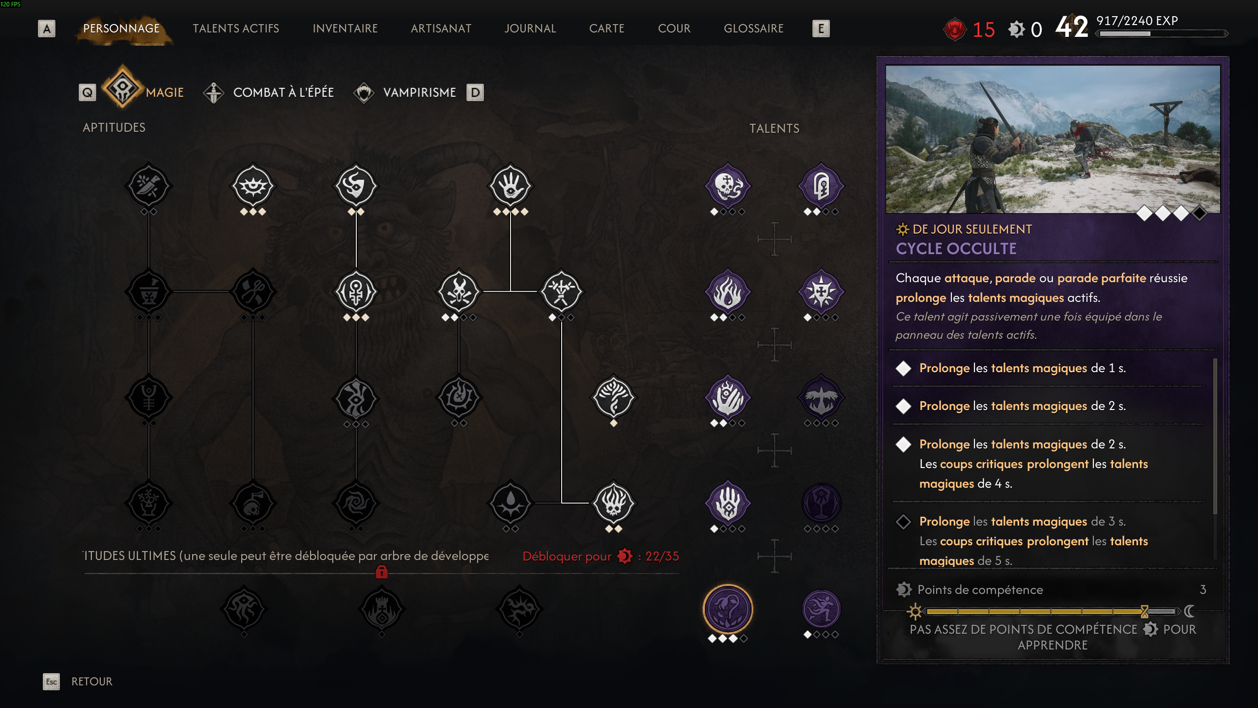 The Blood of Dawnwalker Magie Talent