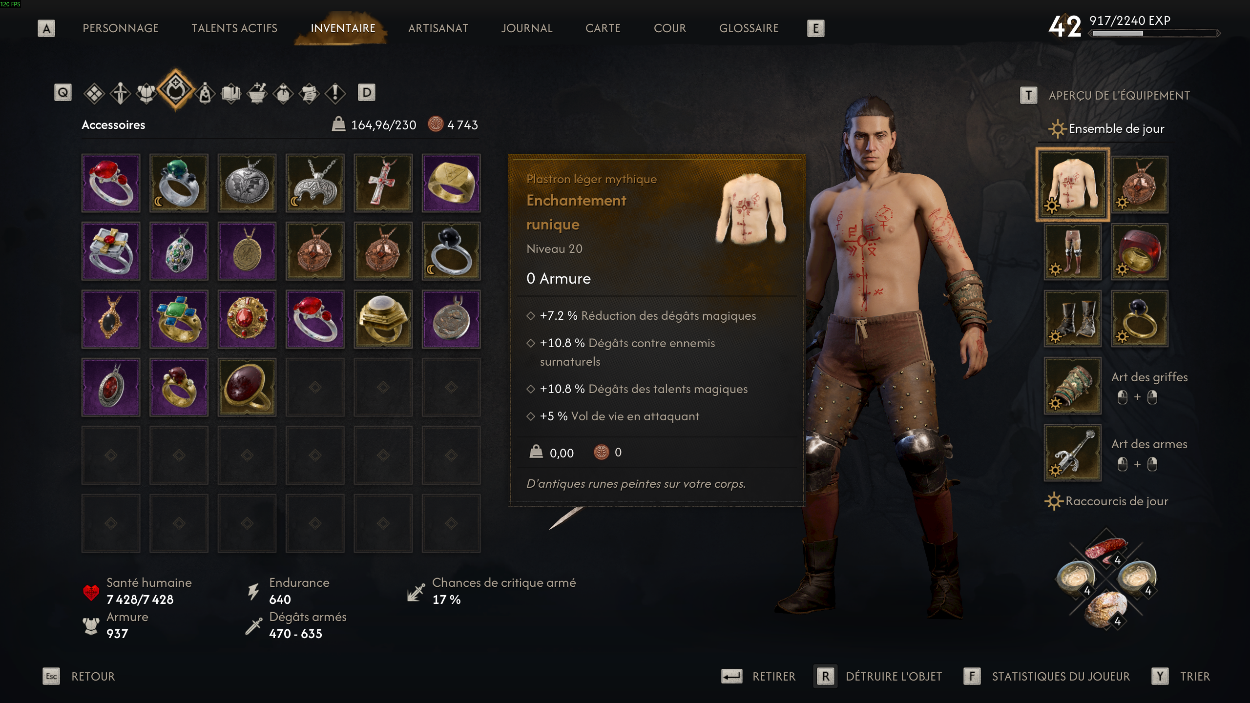 The Blood of Dawnwalker Magie Stuff et Stats