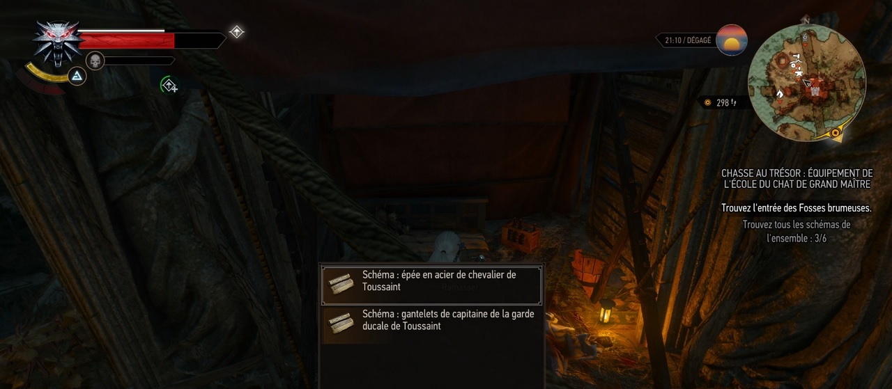 Witcher 3 Epee Toussaint Emplacement Plan Coffre