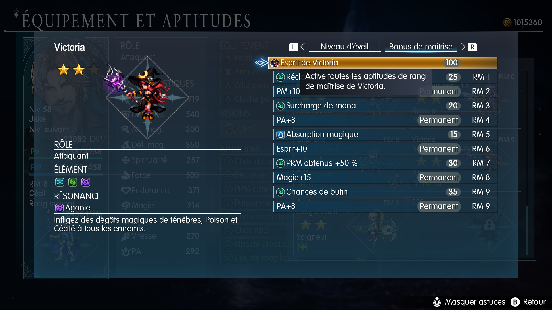guide final fantasy resonance compÃ©tences victoria
