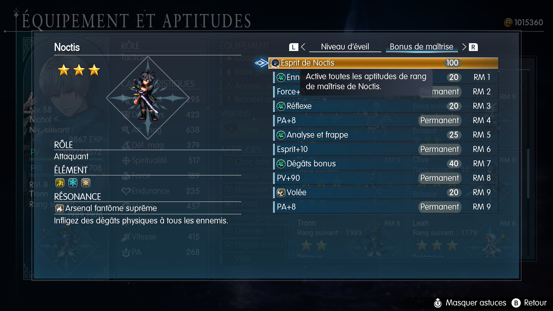 guide ff resonance compétences noctis guide ff resonance compétences noctis