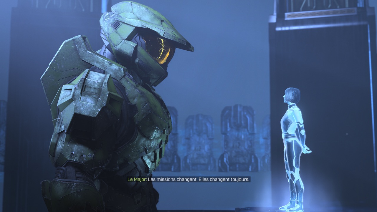 Master Chief et l'Arme dans Halo Infinite.