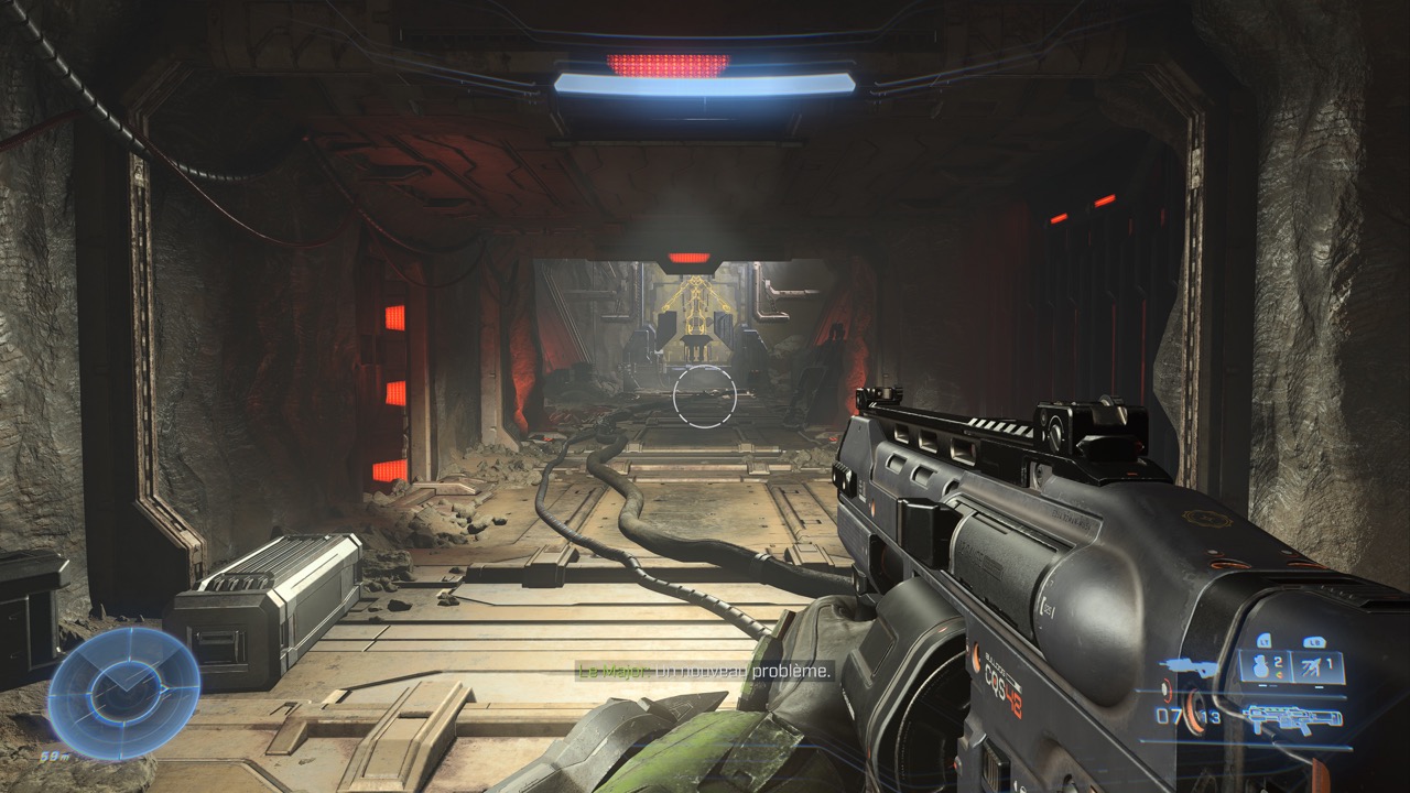 Un des environnements de la campagne de Halo Infinite.