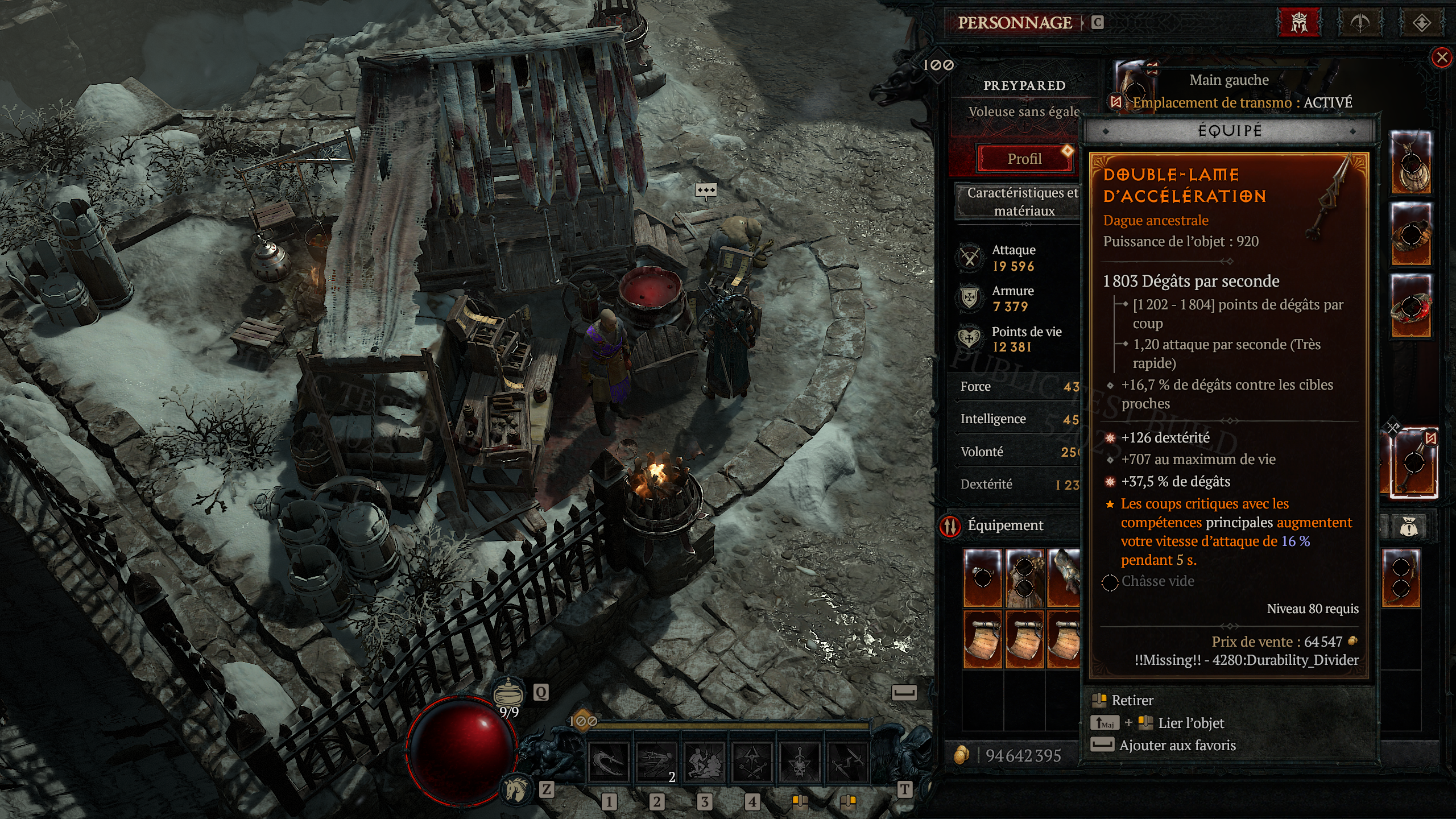 Diablo 4 Fenêtre Loot PTR Diablo 4 Fenêtre Loot PTR