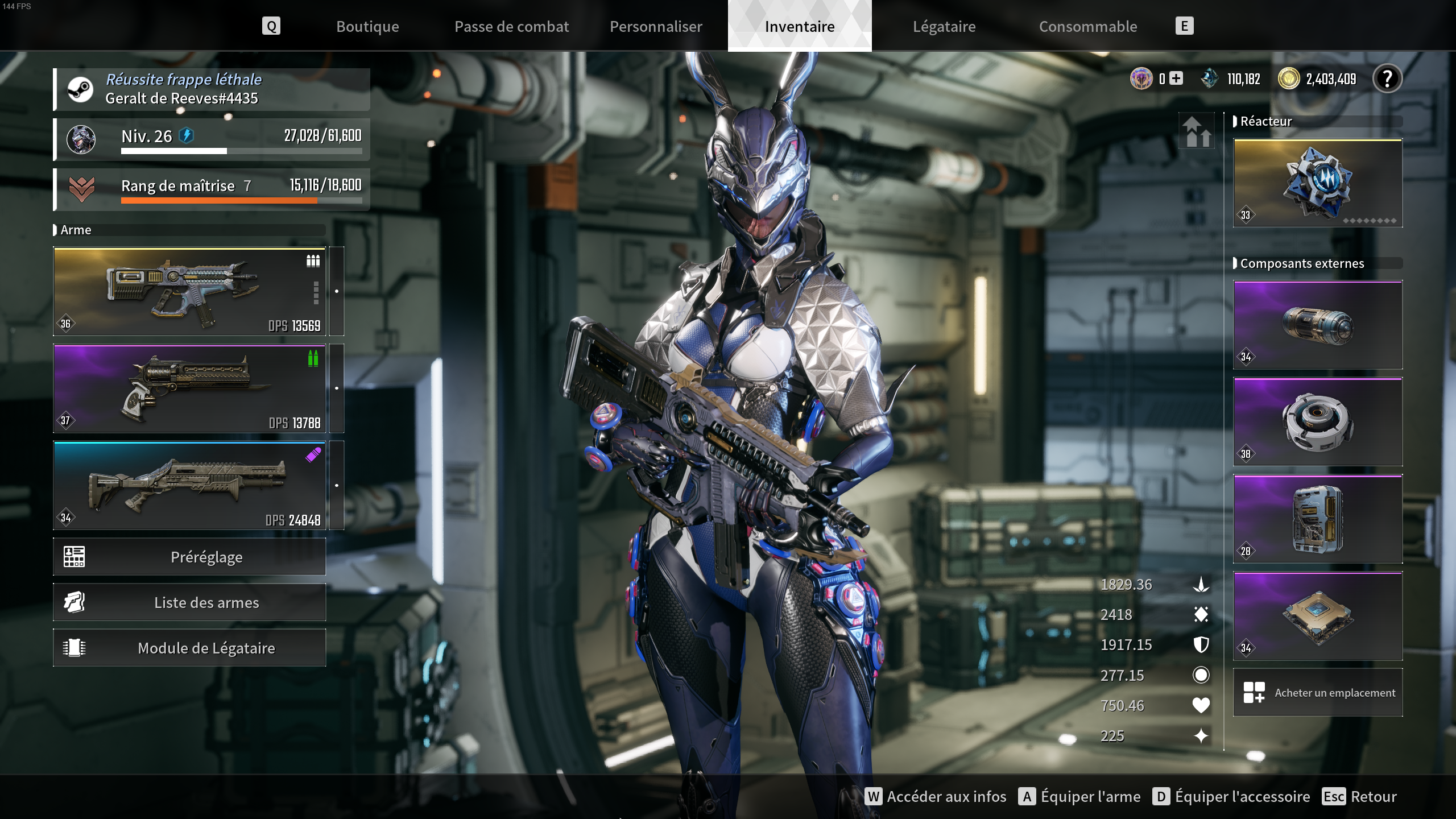 The First Descendant Fiche Perso