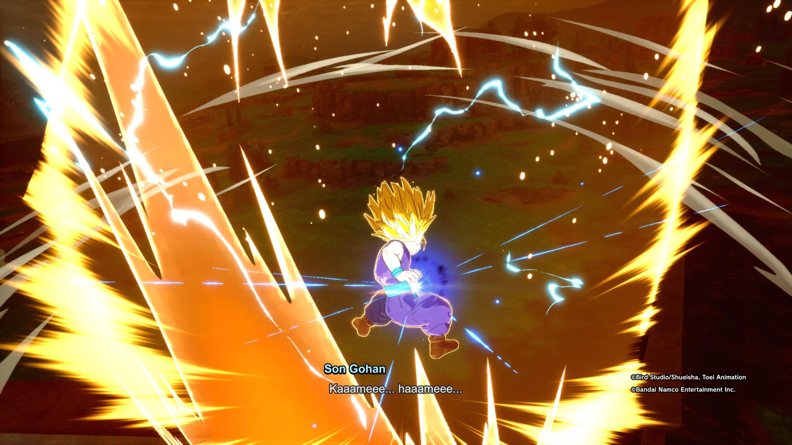 Kamehameha Gohan Super Saiyan 2 dans Dragon Ball Sparking Zero Kamehameha Gohan Super Saiyan 2 dans Dragon Ball Sparking Zero