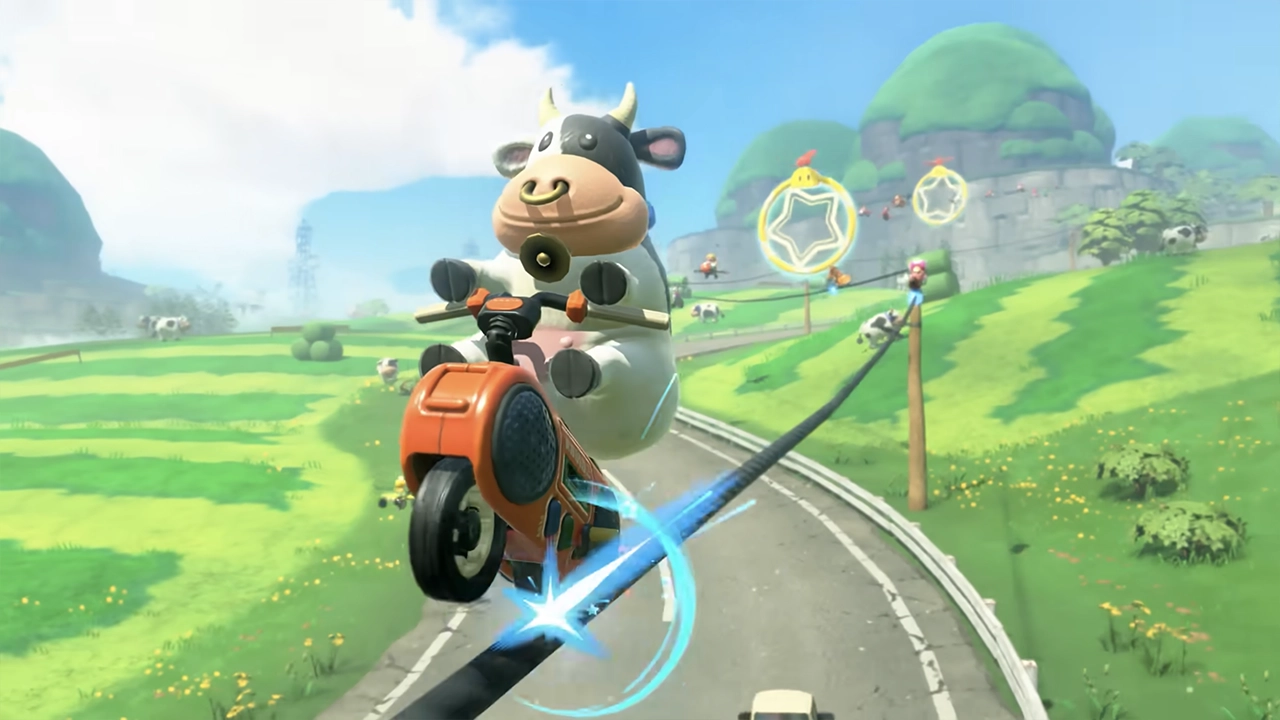 Mario Kart World : Vache qui grinde.