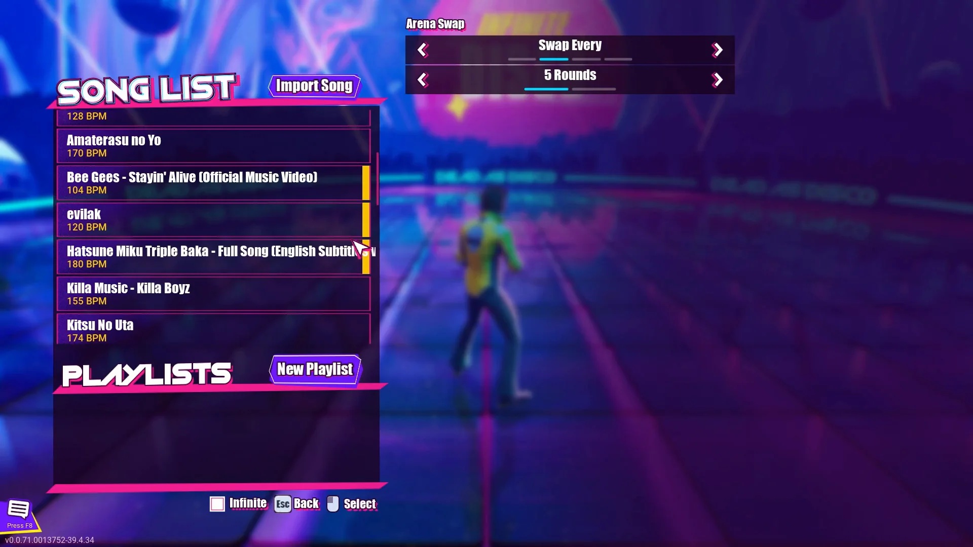 Dead as Disco Mode Arene