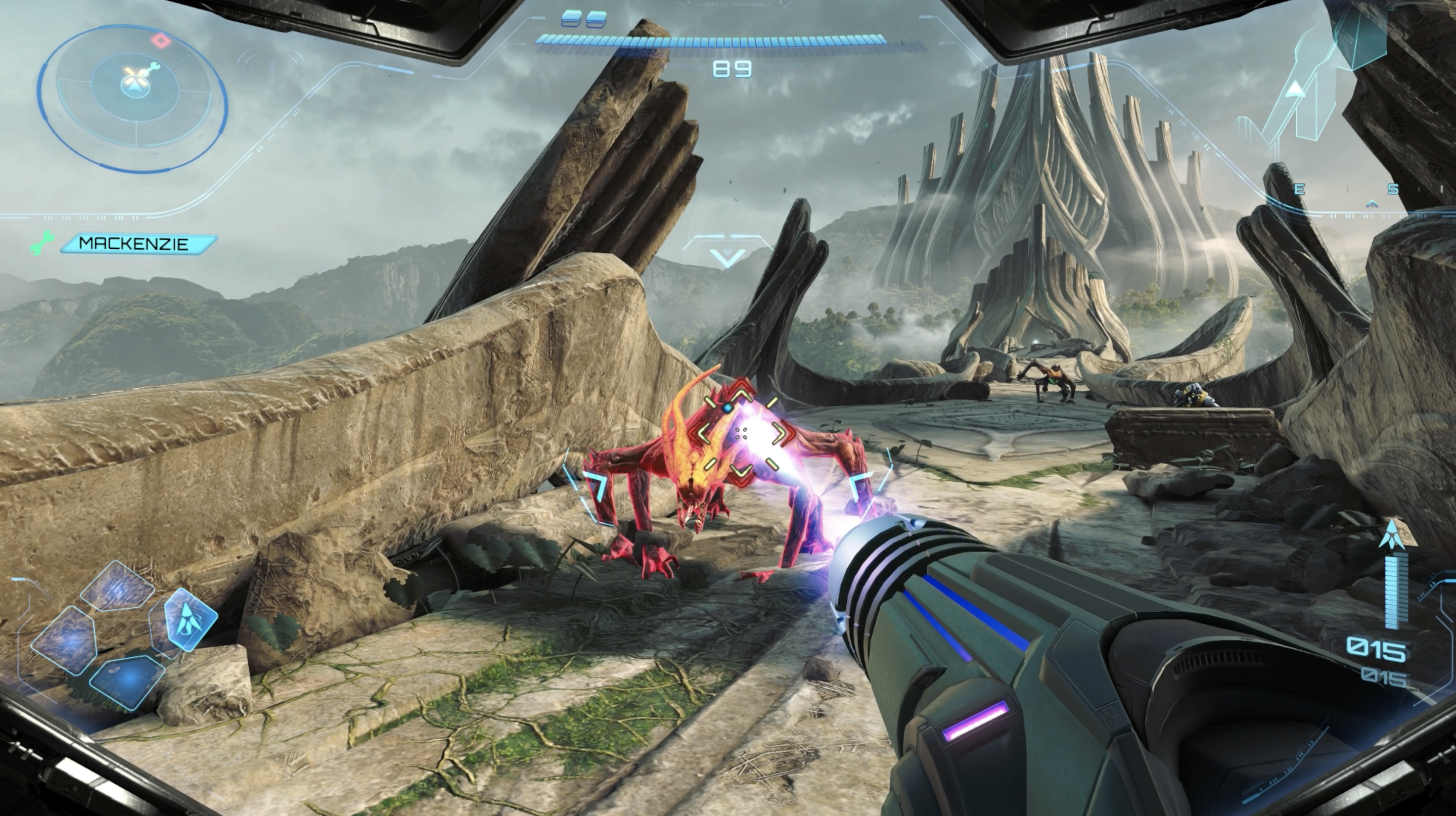 Metroid Prime 4 : Affrontement sur le pont de la Jungle furieuse.