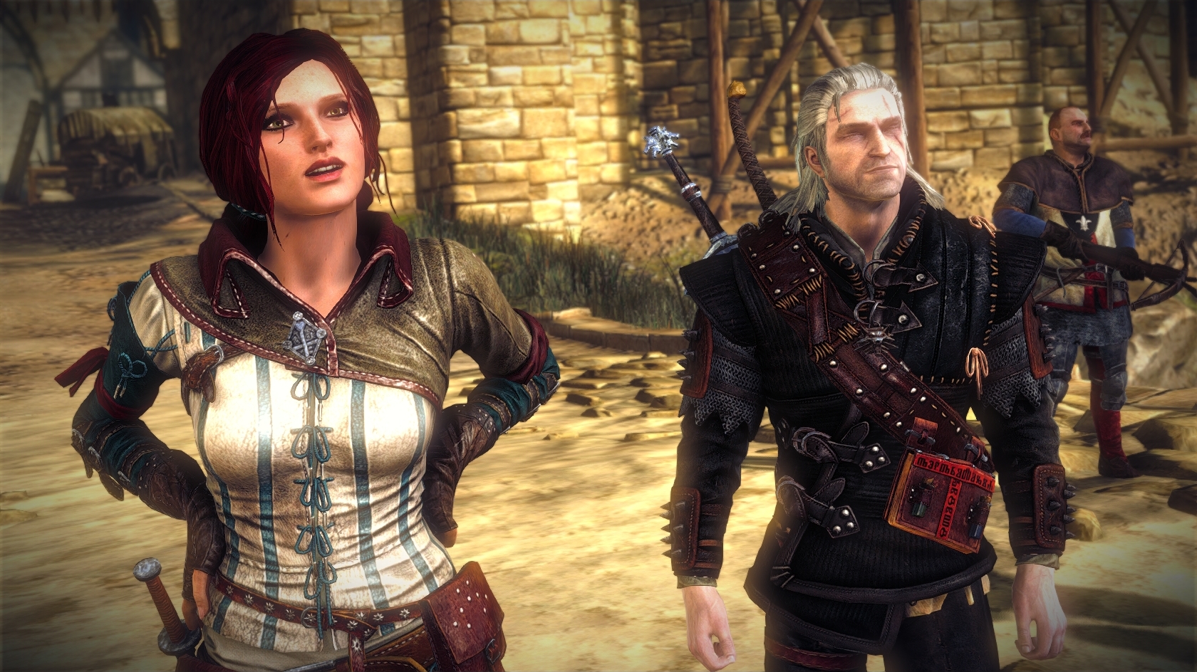 The Witcher 2 Geralt Triss The Witcher 2 Geralt Triss
