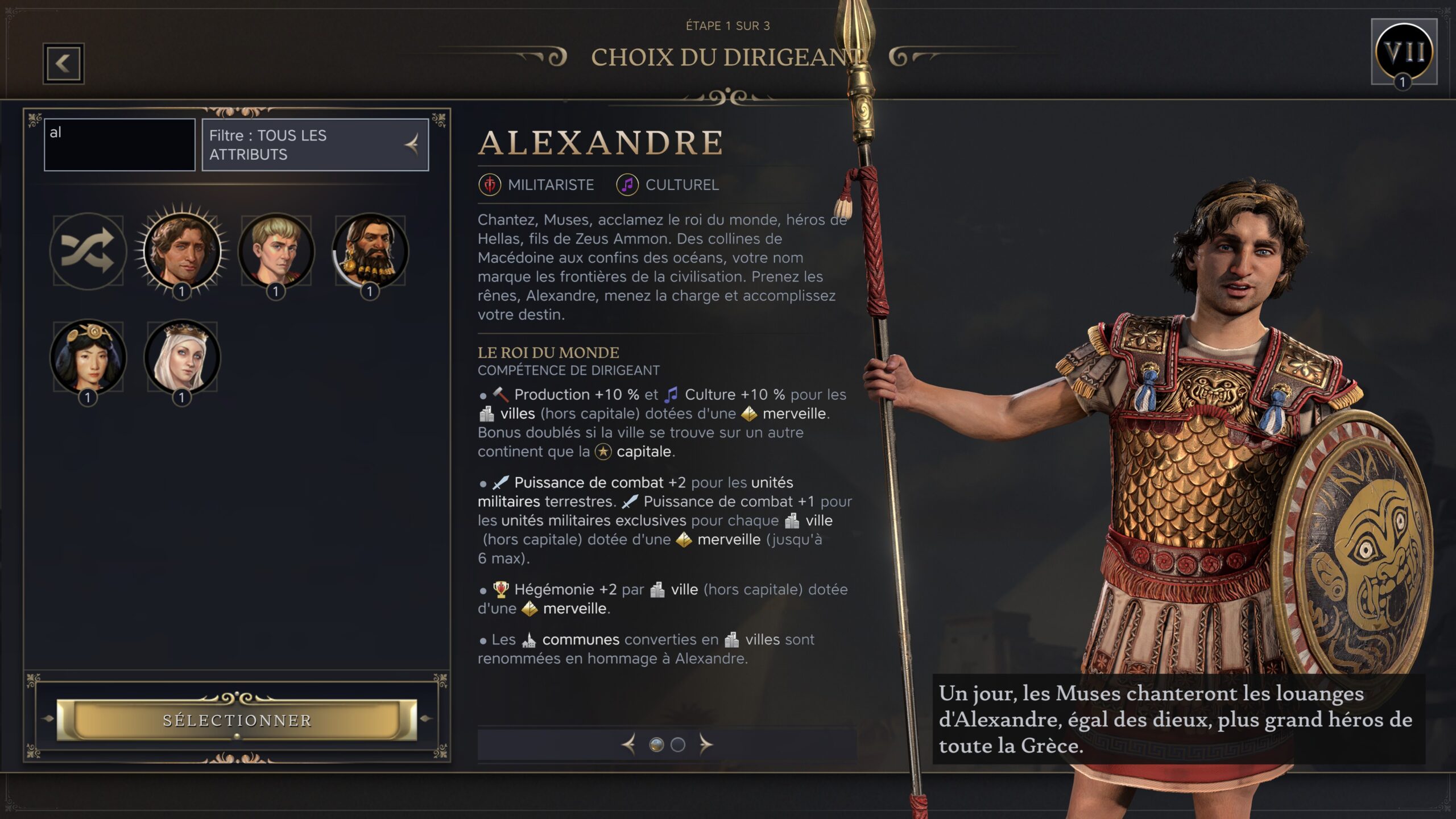 Alexandre Le Grand Civilization 7 mise à jour gratuite ©Jeremy.H Alexandre Le Grand Civilization 7 mise à jour gratuite ©Jeremy.H
