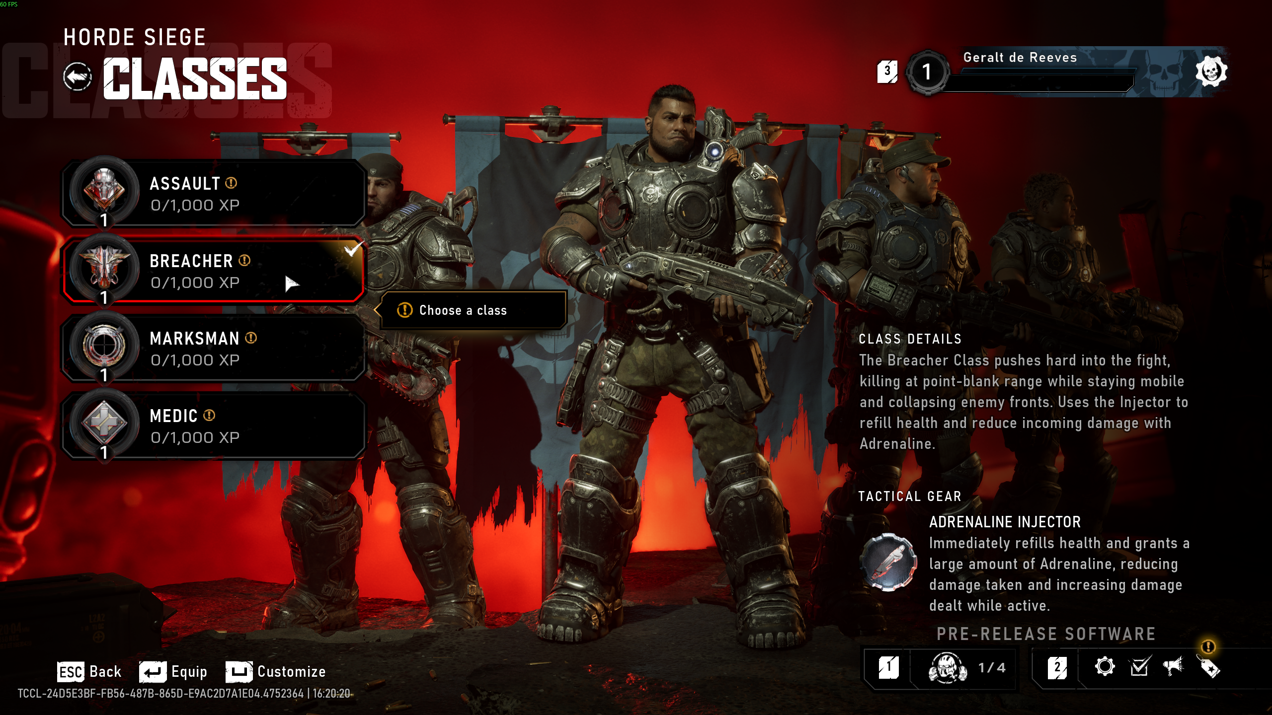 Gears of War E-Day Classes Gears of War E-Day Classes