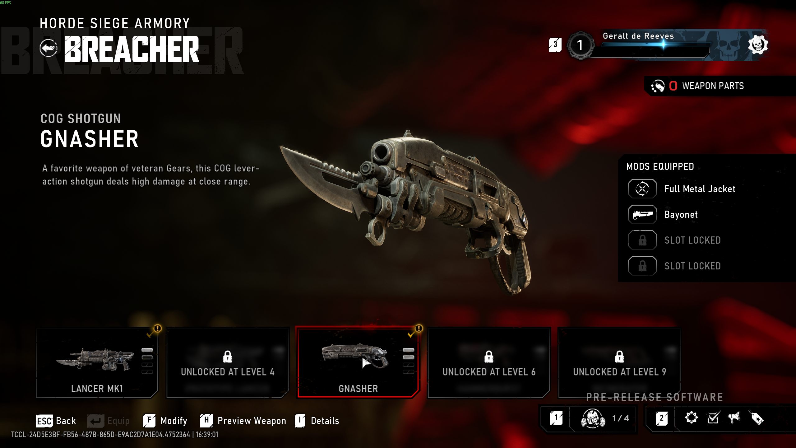 Gears of War E-Day Customisation Armes