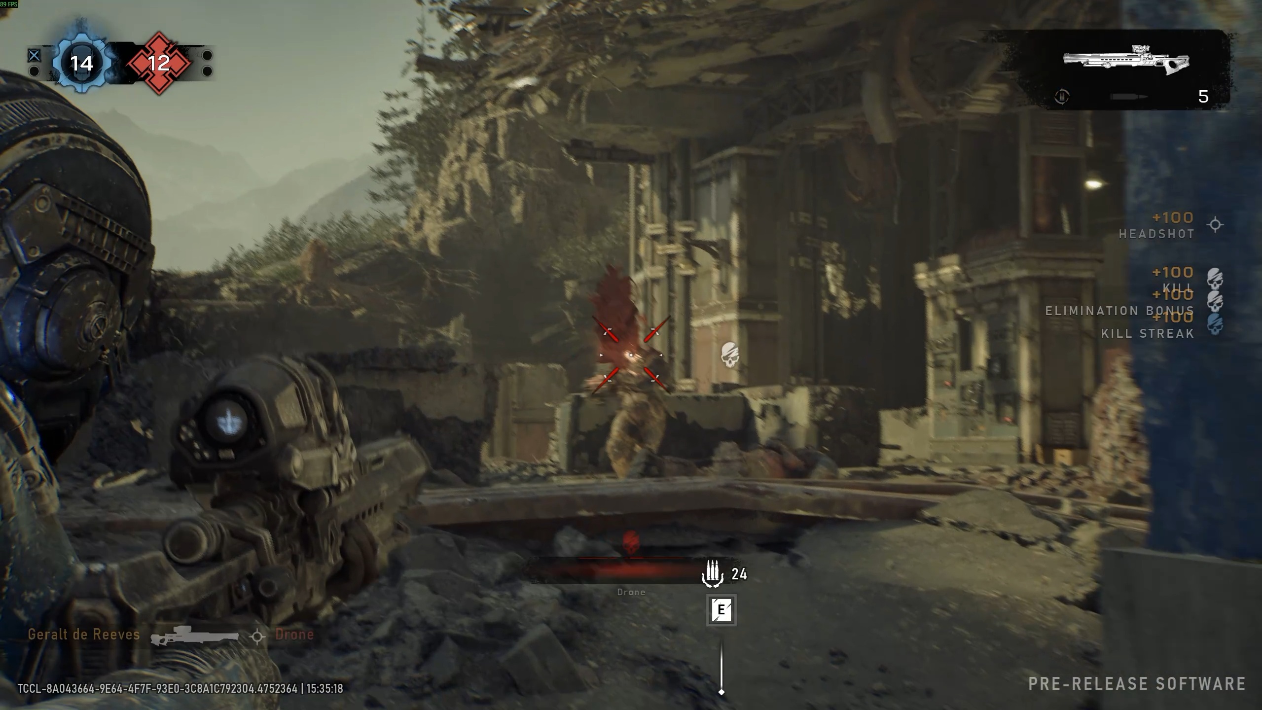 GoW E Day Versus Sniper Headshot