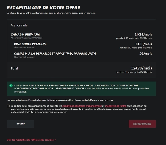 AperÃ§u d'une facture Canal+.