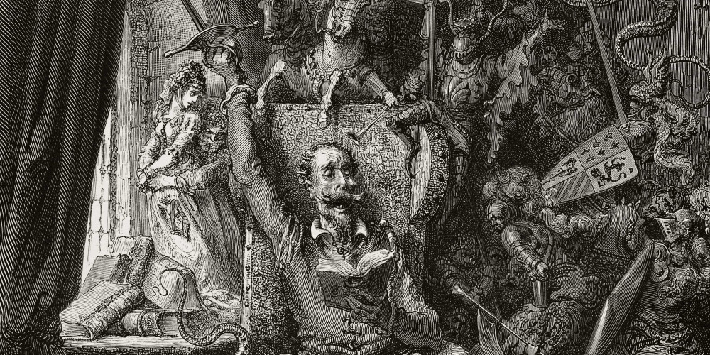 Christopher Lloyd rêve de jouer Don Quichotte, ici illustré par Gustave Doré. Christopher Lloyd rêve de jouer Don Quichotte, ici illustré par Gustave Doré.
