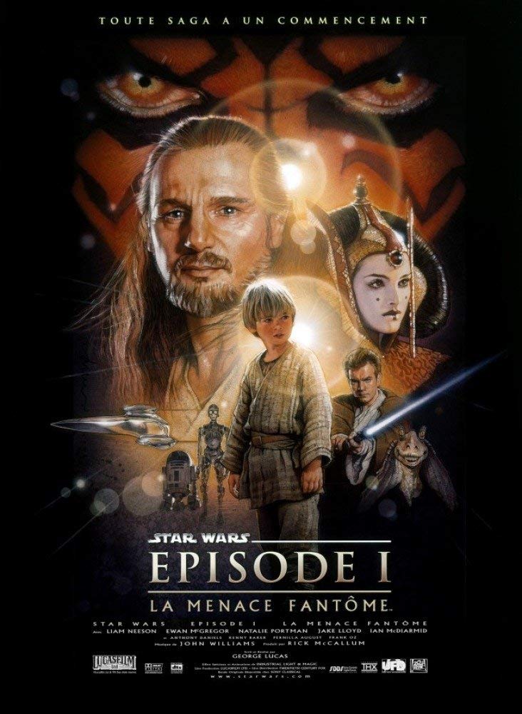 Affiche de Drew Struzan pour Star Wars La Menace fantôme. Affiche de Drew Struzan pour Star Wars La Menace fantôme.