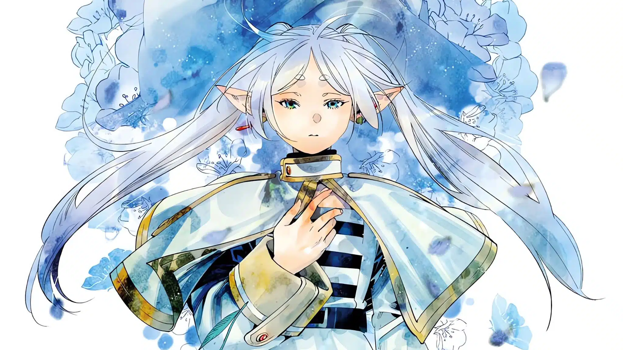 Illustration de l'héroïne du manga Frieren. Illustration de l'héroïne du manga Frieren.