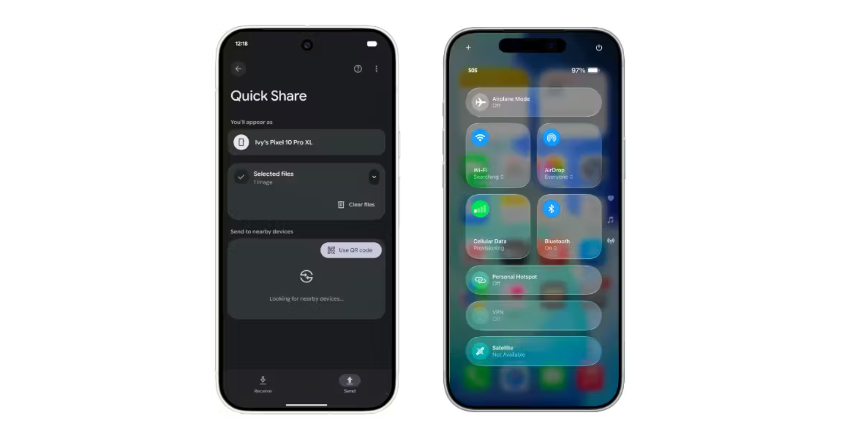google airdrop compatible avec Quickshare