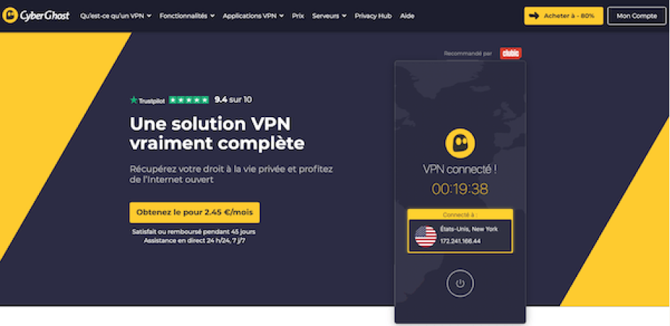 cyberghost prix